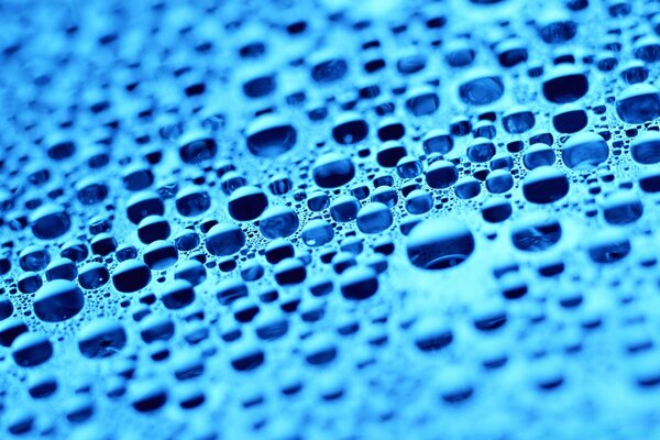 Superficie azul húmedo