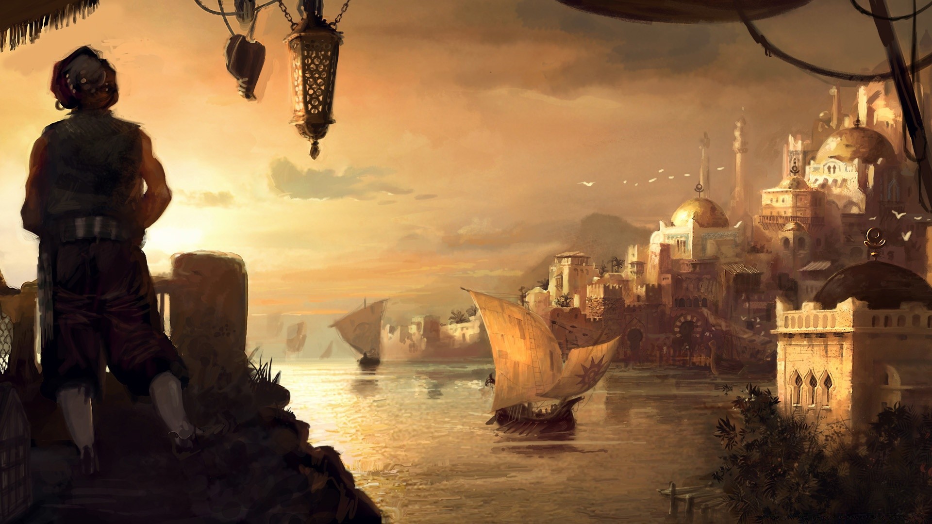 anno 1404 viajes tarde puesta del sol anochecer agua arquitectura ciudad amanecer al aire libre