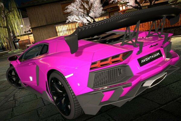 Ferrari rosa en gran turismo