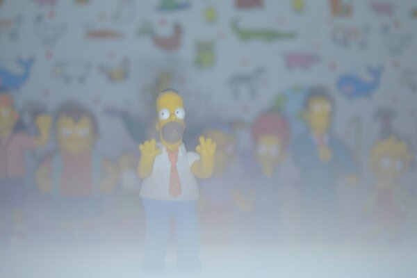 Dibujos animados de los simpsons para un grupo de adultos
