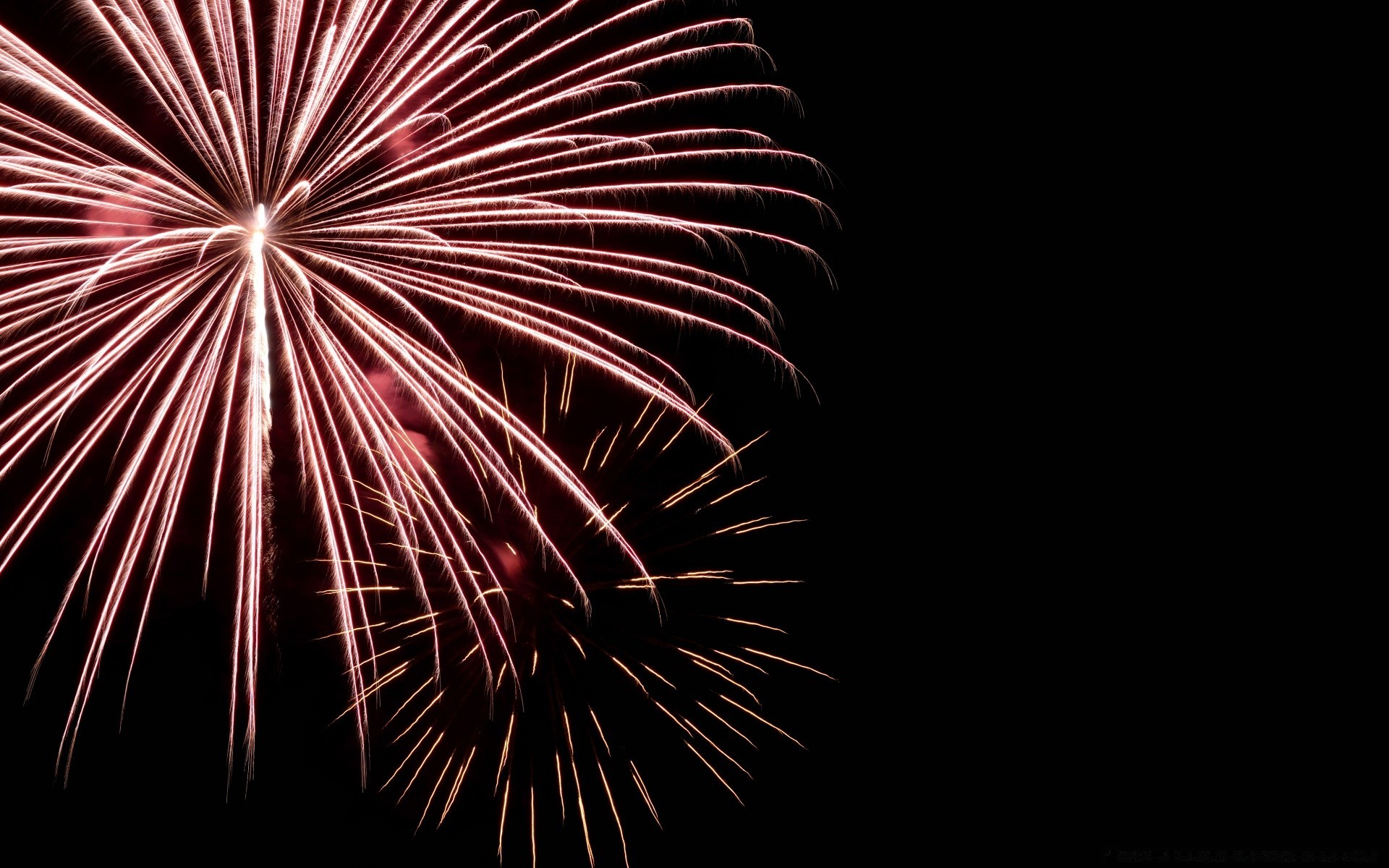 año nuevo fuegos artificiales festival llama explosión flash navidad oscuro vacaciones