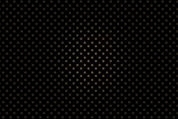Diseño retro. Flores sobre fondo negro