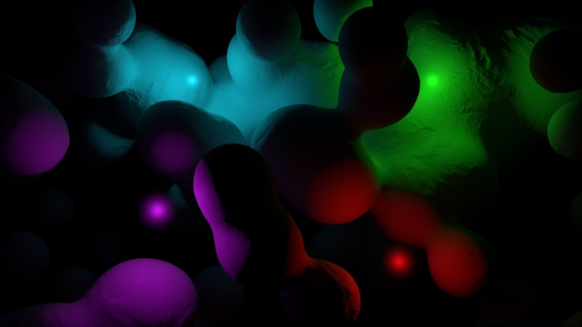 gráficos 3d desenfoque abstracto brillante arte redondo color oscuro diseño multi luz brilla escritorio formas gráfico navidad