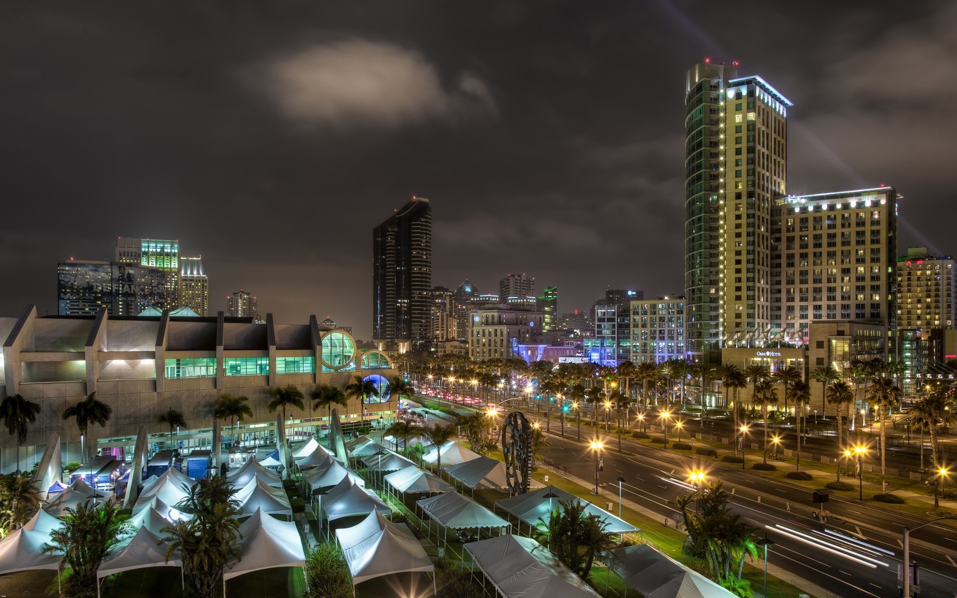 américa ciudad rascacielos viajes hogar ciudad crepúsculo noche centro de la ciudad urbano skyline arquitectura tráfico moderno carretera carretera hotel cielo negocio puente luz